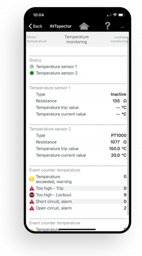 INT69® PYF Diagnose – Control app